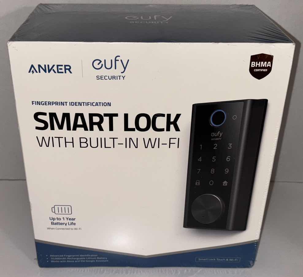 Photo 8 of NEW ANKER EUFY SECURITY FINGERPRINT IDENTIFICATION SMART LOCK W BUILT-IN WI-FI (MODEL T8520111)