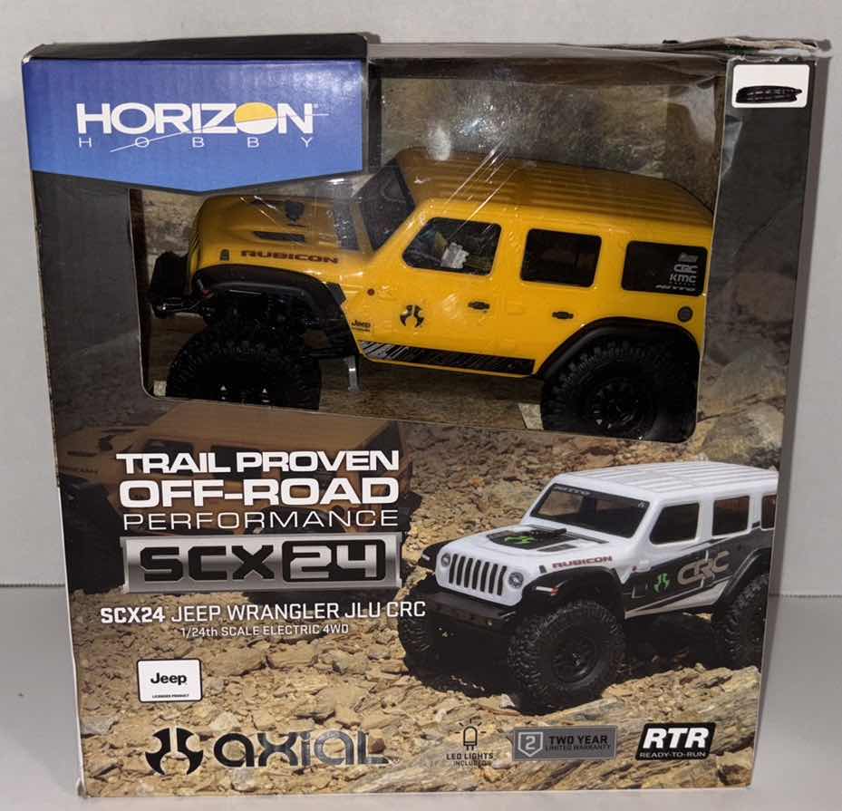 Photo 1 of NEW HORIZON HOBBY AXIAL TRAIL PROVEN OFF-ROAD PERFORMANCE SCX24 JEEP WRANGLER JLUCRC, 1/24 SCALE ELECTRIC 4WD