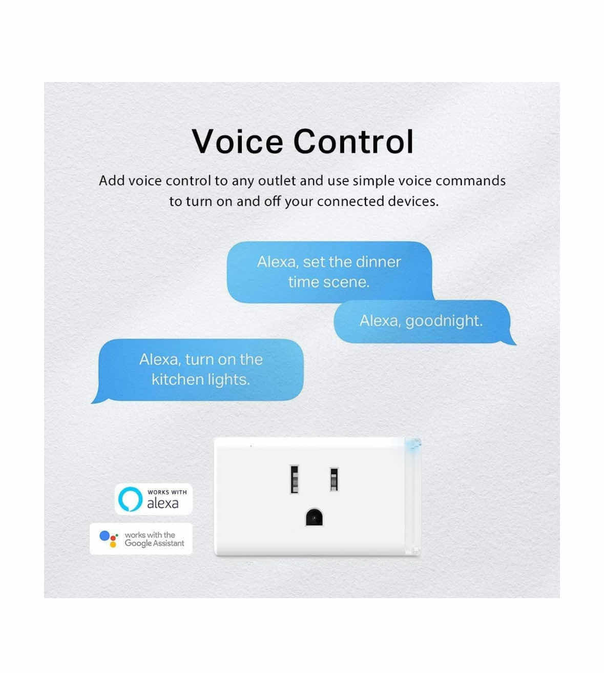 Photo 3 of 2-PACK KASA SMART PLUG BY TP-LINK, SMART HOME WI-FI OUTLET WORKS W ALEXA, ECHO, GOOGLE HOME & IFTTT, NO HUB REQUIRED, REMOTE CONTROL, WHITE (HS103)