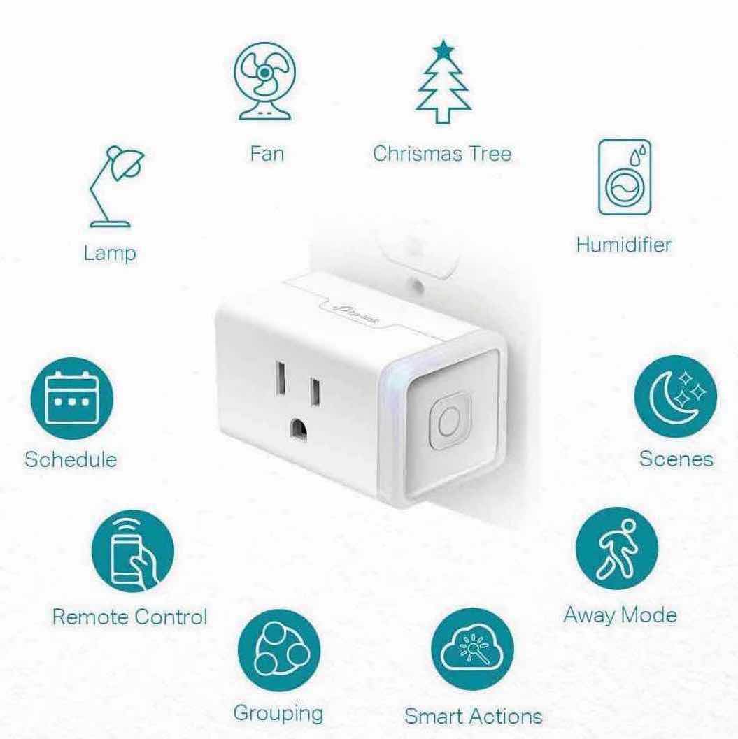 Photo 4 of 2-PACK KASA SMART PLUG BY TP-LINK, SMART HOME WI-FI OUTLET WORKS W ALEXA, ECHO, GOOGLE HOME & IFTTT, NO HUB REQUIRED, REMOTE CONTROL, WHITE (HS103)