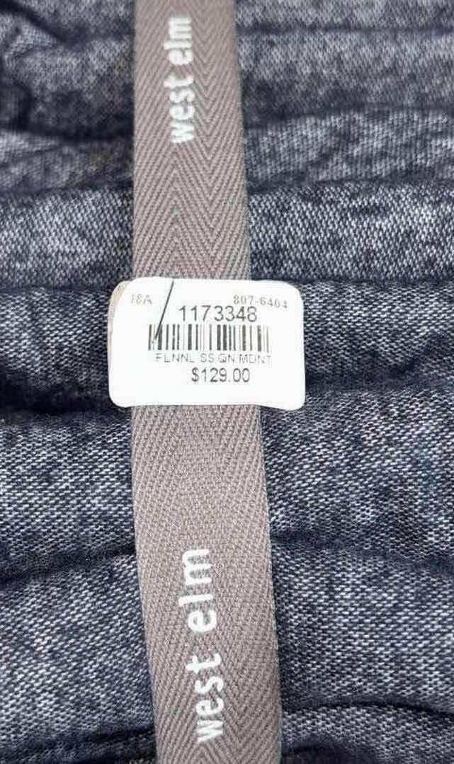 Photo 1 of NEW WEST ELM 4 PC QUEEN FLANNEL SHEET SET, MIDNIGHT