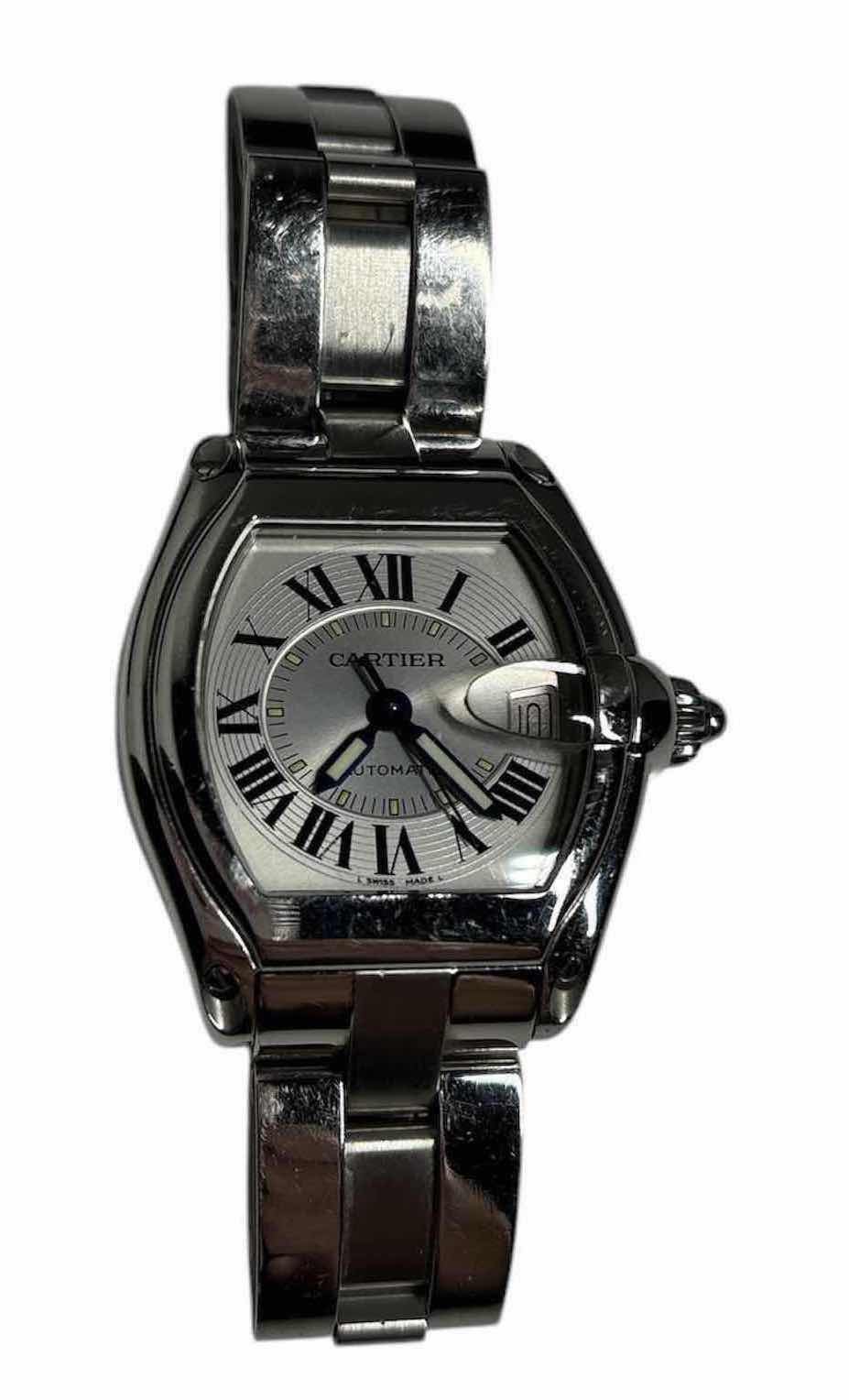 Photo 3 of CARTIER ROADSTER STAINLESS STEEL MENS WATCH (W62000V3)