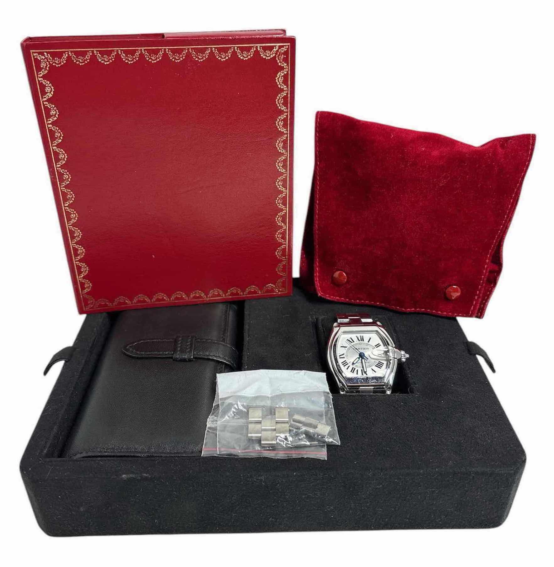 Photo 1 of CARTIER ROADSTER STAINLESS STEEL MENS WATCH (W62000V3)