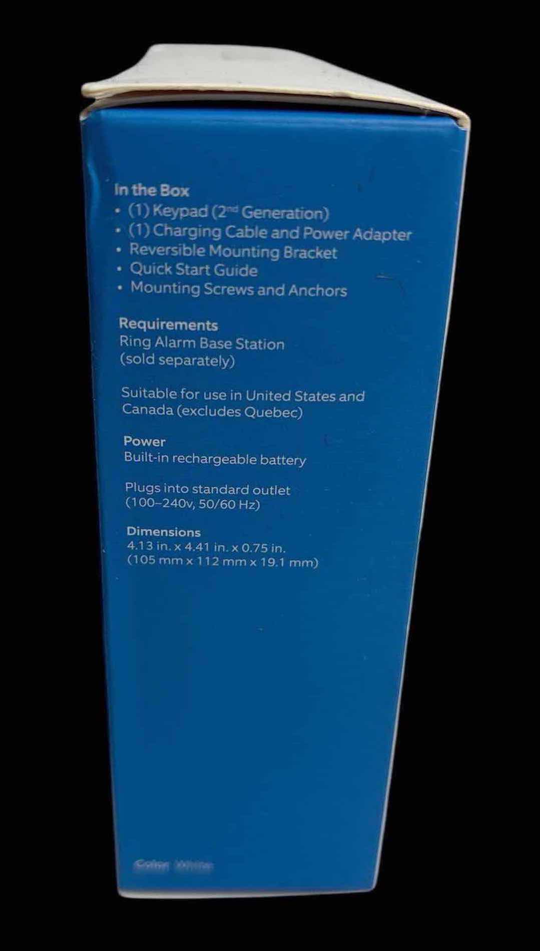 Photo 1 of NEW RING MOUNTABLE KEYPAD FOR RING ALARM, 2ND GENERATION