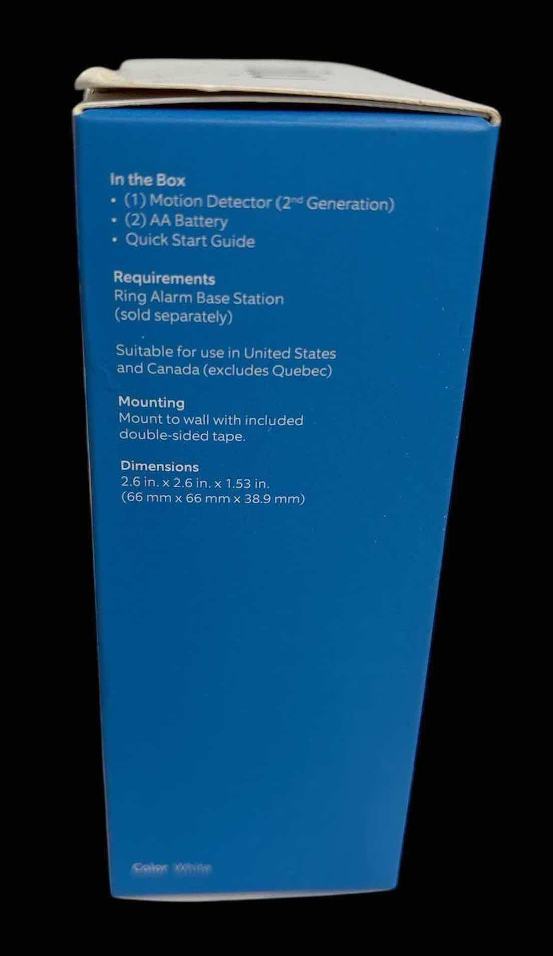 Photo 6 of NEW RING MOTION DETECTOR WIRELESS DETECTOR FOR RING ALARM, 2ND GENERATION