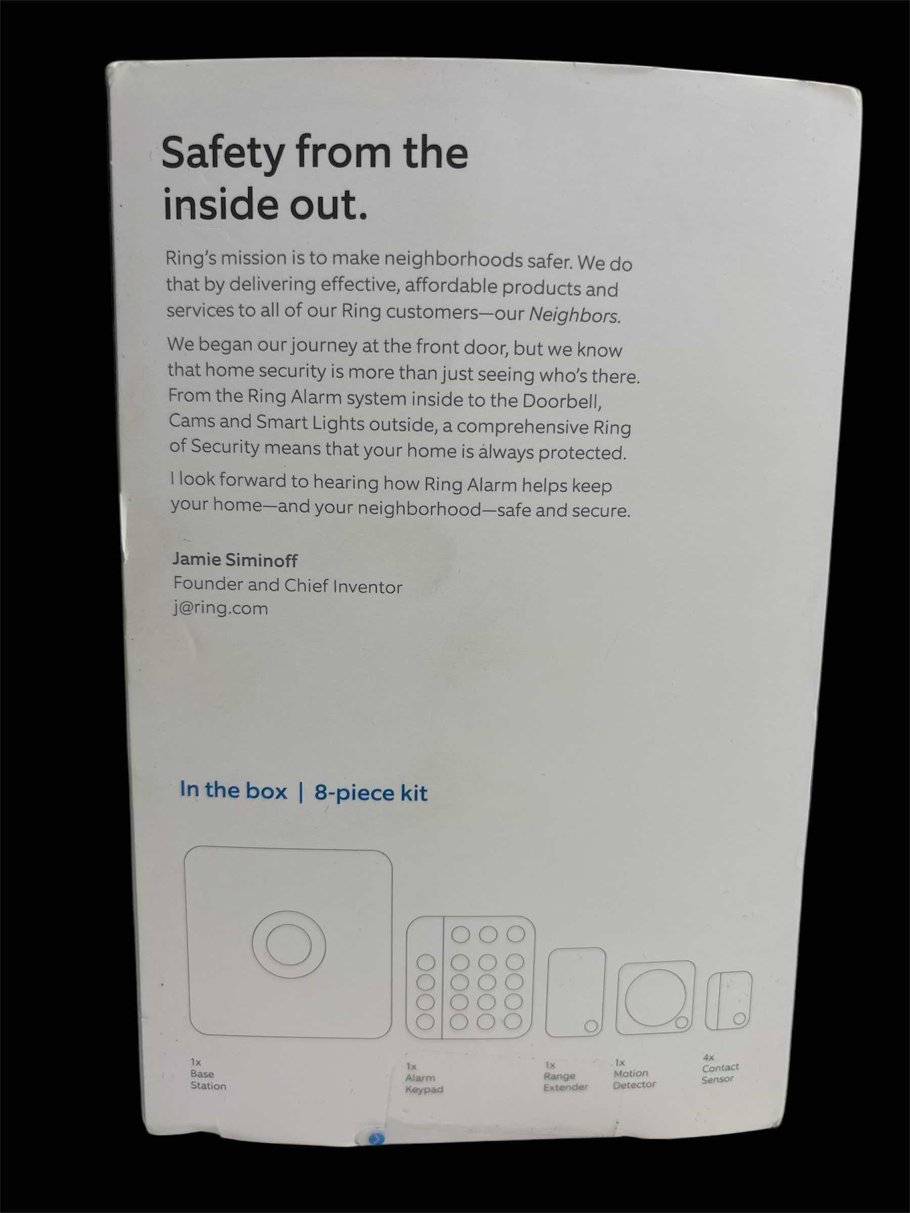 Photo 1 of NEW RING ALARM HOME SECURITY 8-PC KIT, 2ND GENERATION