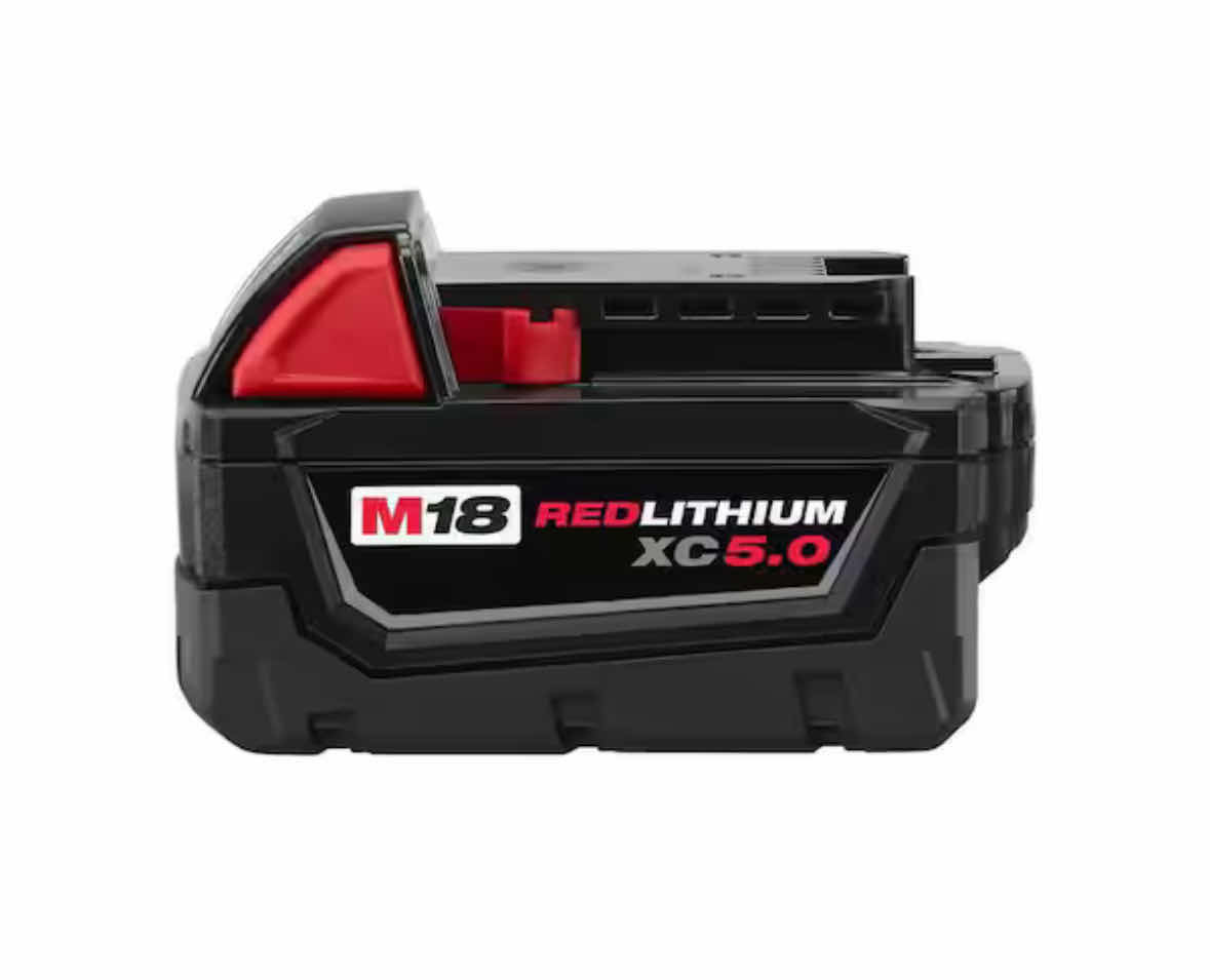 Photo 1 of NEW MILWAUKEE 18-VOLT 5.0Ah LITHIUM-ION XC5.0 EXTENDED CAPACITY BATTERY PACK, FITS M18 TOOLS (48-11-1850)