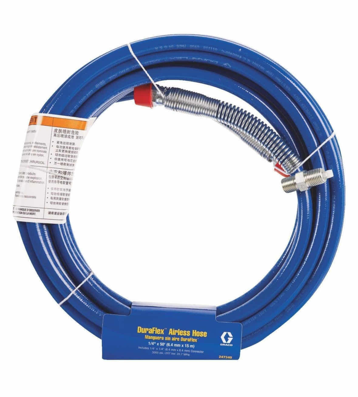 Photo 1 of NEW GRACO DURAFLEX AIRLESS HOSE 1/4” X 50’, 3000 PSI (247340)