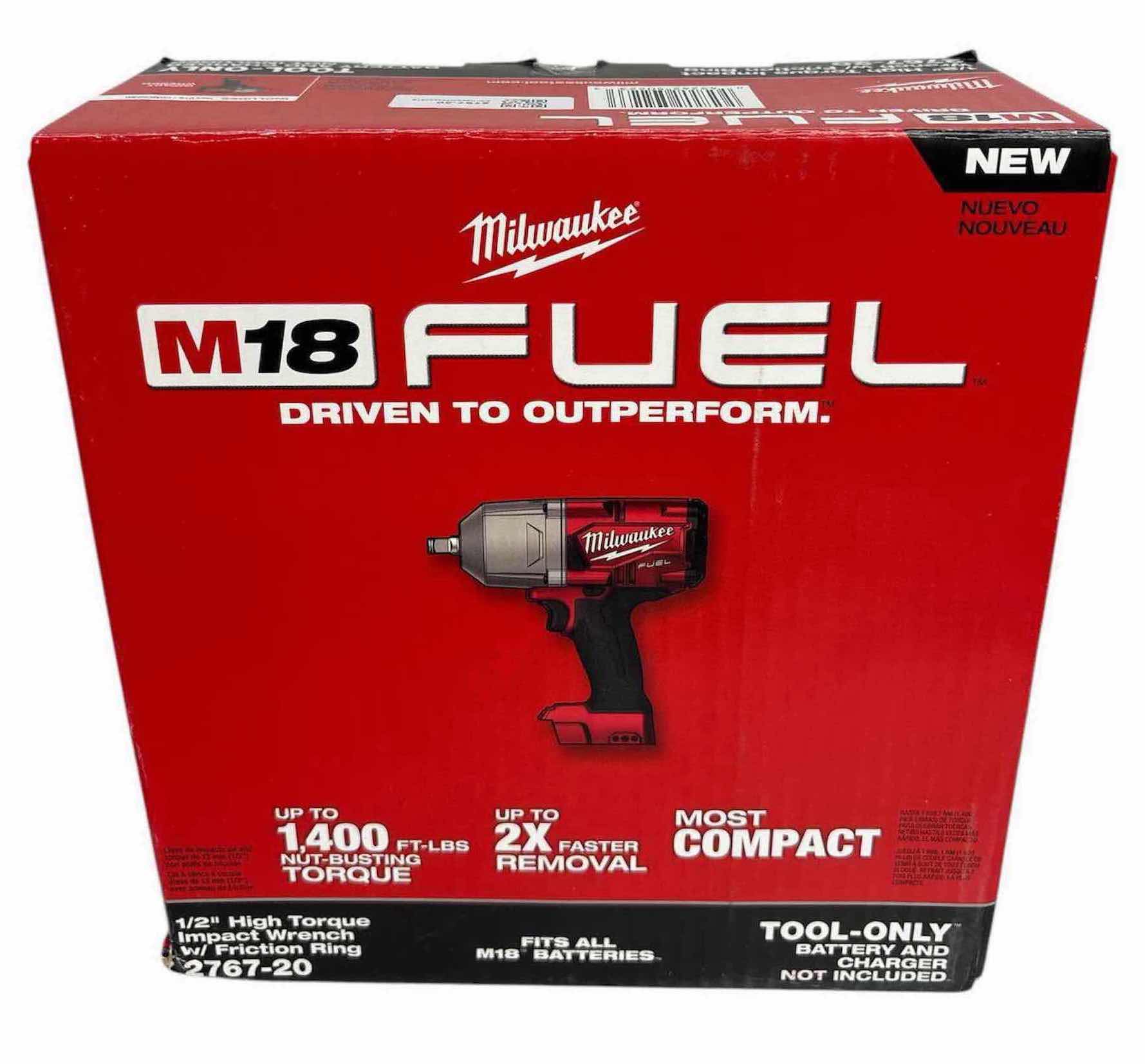 Photo 1 of NEW MILWAUKEE M18 FUEL 1/3” HIGH TORQUE IMPACT WRENCH W/FRICTION RING (2767-20)