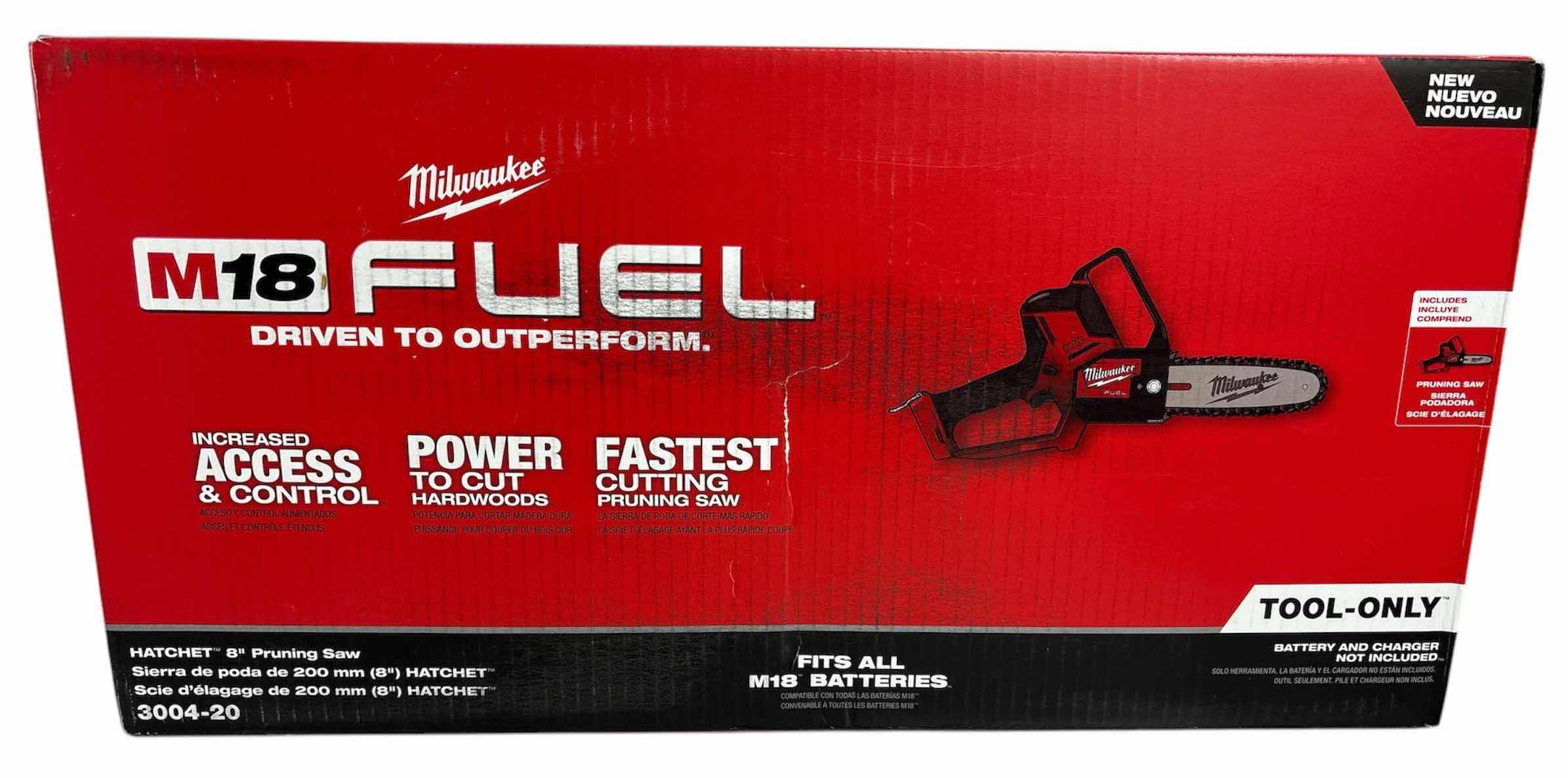 Photo 1 of NEW MILWAUKEE M18 FUEL HATCHET 8” PRUNING SAW, TOOL ONLY BATTERY & CHARGER NOT INCLUDED (3004-20)