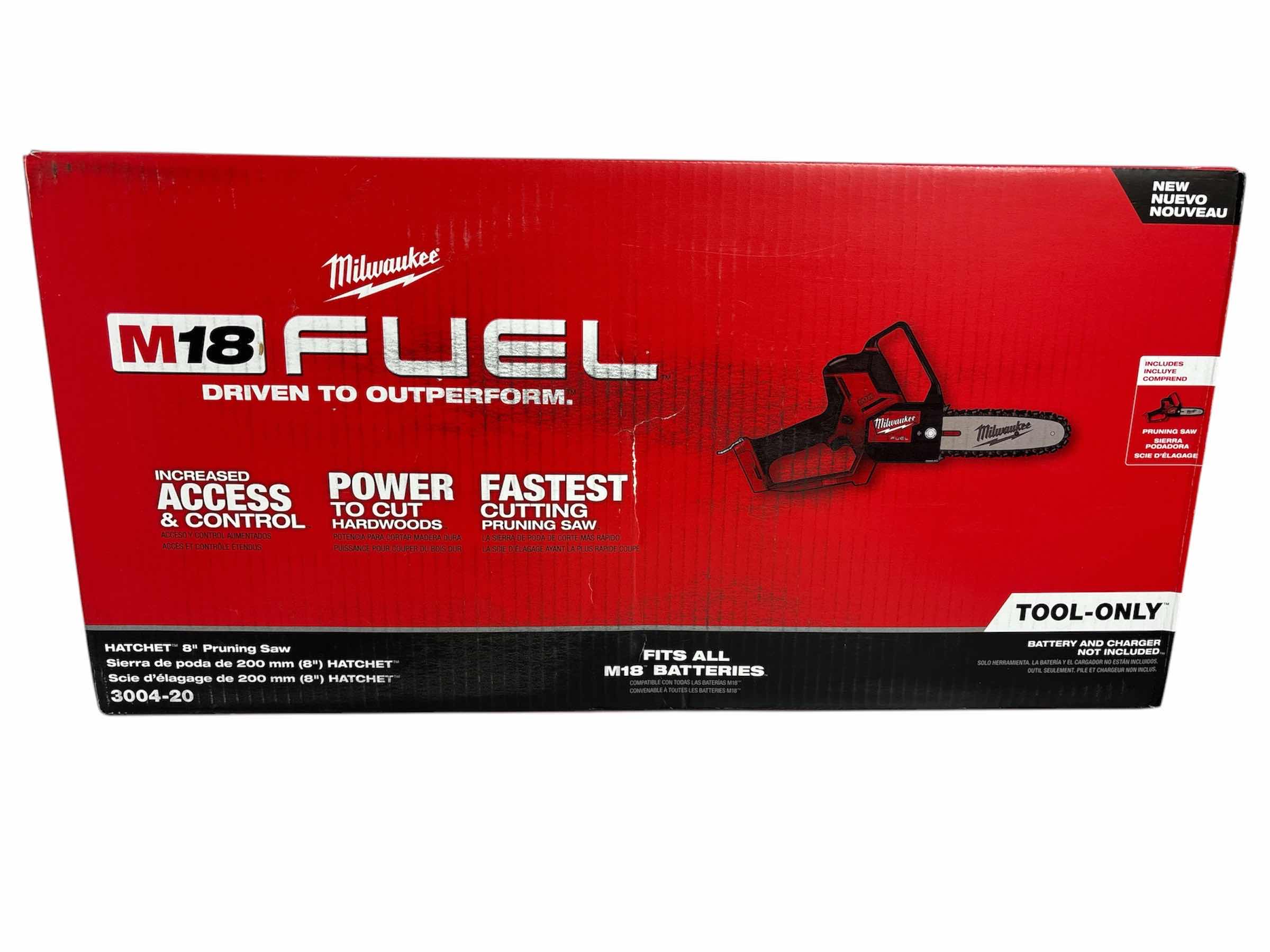 Photo 7 of NEW MILWAUKEE M18 FUEL HATCHET 8” PRUNING SAW, TOOL ONLY BATTERY & CHARGER NOT INCLUDED (3004-20)