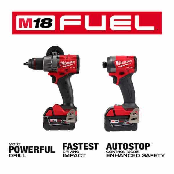 Photo 1 of NEW MILWAUKEE M18 FUEL 18V LITHIUM-ION BRUSHLESS CORDLESS HAMMER DRILL & IMPACT DRIVER 2-TOOL COMBO KIT, INCLUDES 2 BATTERIES, CHARGER & CARRYING CASE (3697-22)