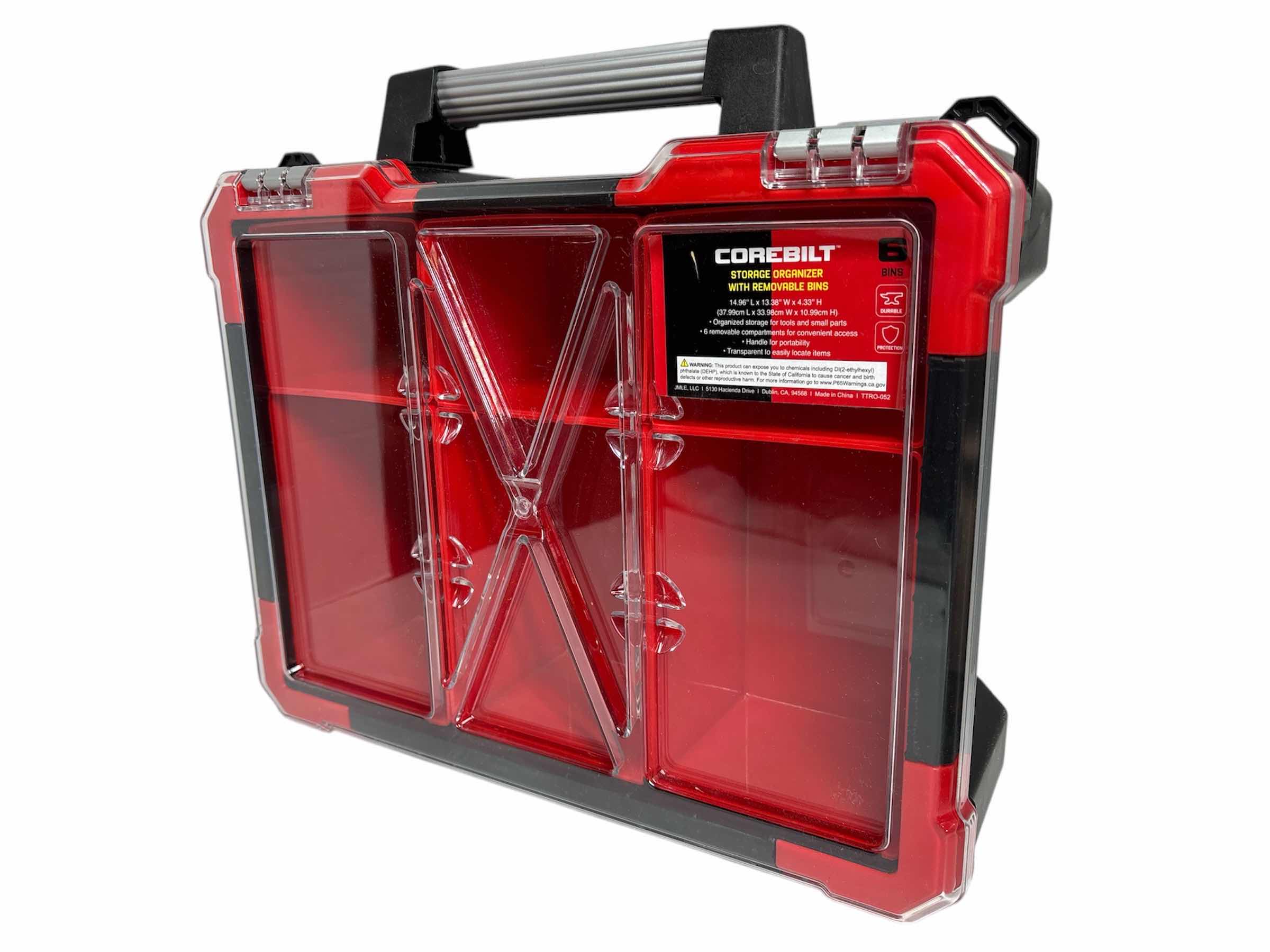 Photo 1 of NEW COREBILT STORAGE ORGANIZER W 6 REMOVABLE BINS (TTRO-052)