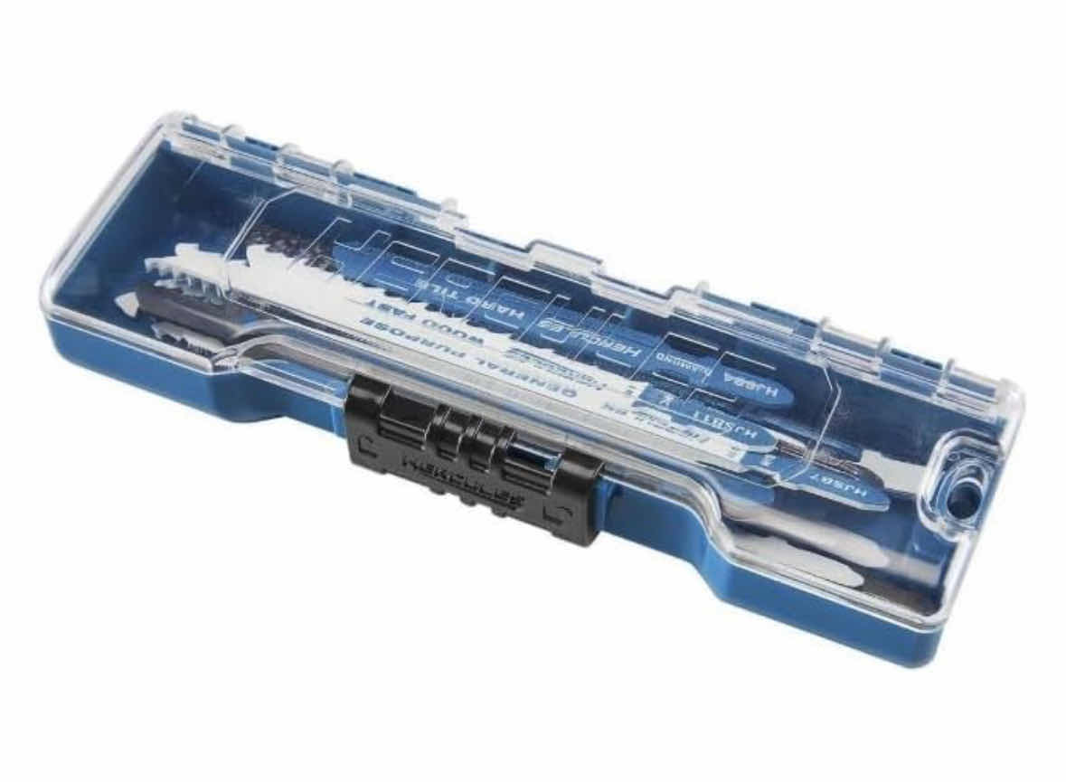 Photo 2 of NEW HERCULES 36 PC T-SHANK JIG SAW BLADE SET, COBALT & HARDENED STEEL BLADES (HA23)