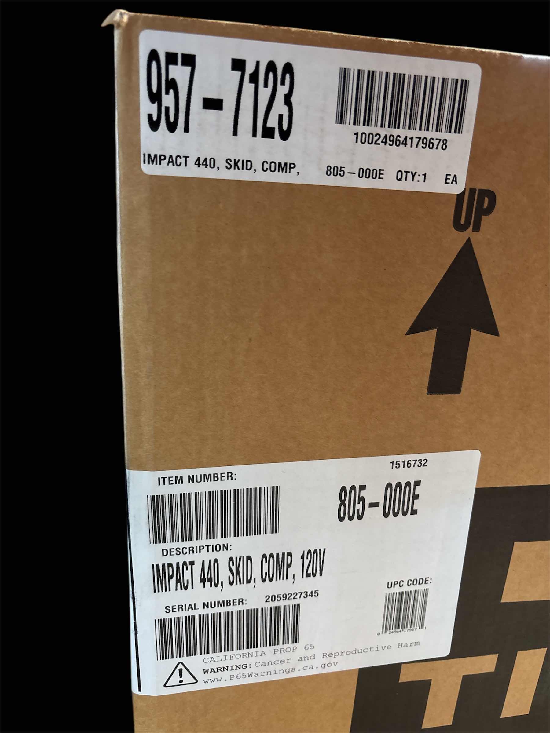 Photo 7 of NEW TITAN IMPACT X 440 ELECTRIC AIRLESS PAINT SPRAYER, 3300 PSI, ADAPTIVE PRESSURE CONTROL, SKID