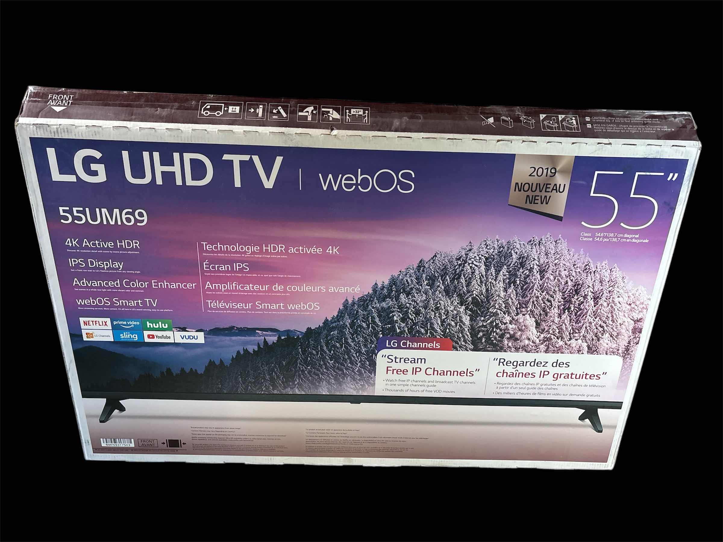 Photo 2 of LG 55” CLASS 4K HDR SMART LED TV (55UM6910PUC)