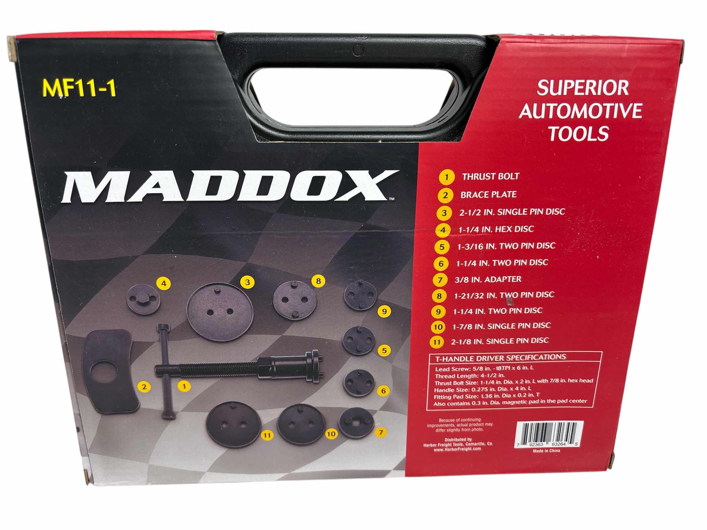 View 5 of NEW SUPERIOR AUTOMOTIVE TOOLS MADDOX 11 PC DISC BRAKE PAD & CALIPER SERVICE TOOL KIT (MF11-1)