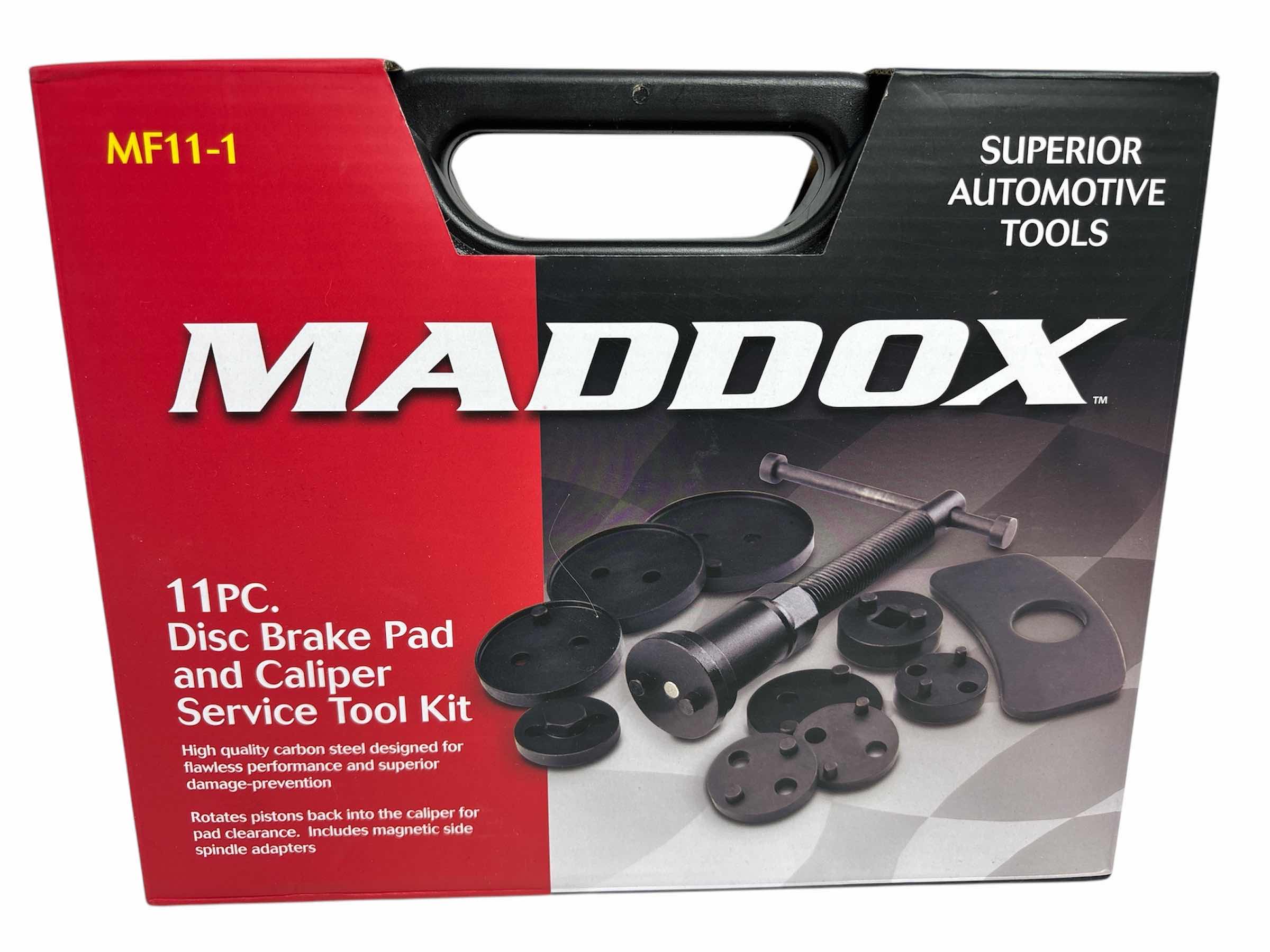 View 1 of NEW SUPERIOR AUTOMOTIVE TOOLS MADDOX 11 PC DISC BRAKE PAD & CALIPER SERVICE TOOL KIT (MF11-1)