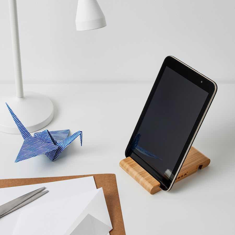 Photo 1 of NEW IKEA BERGENES BAMBOO HOLDER FOR MOBILE/TABLE (2-PACK)