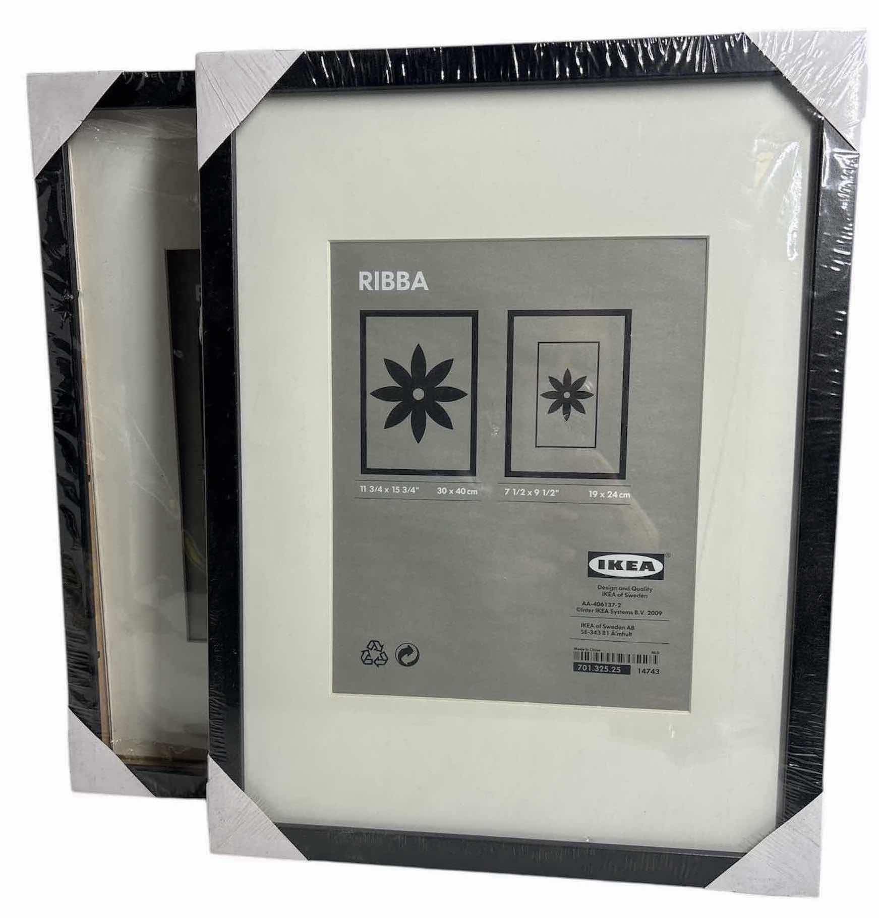 Photo 1 of NEW IKEA RIBBA 11.75” X 15.75” BLACK FRAME (2)