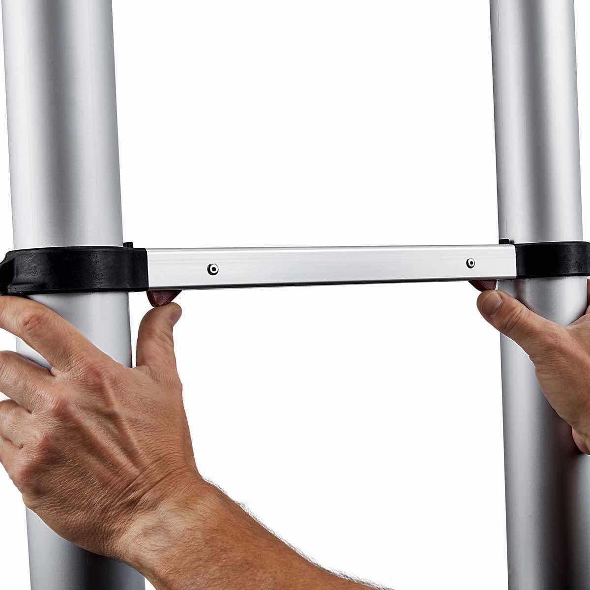 Photo 1 of FRANKLIN 14 FT REACH PORTABLE TELESCOPING LADDER, TYPE I, 250LB CAPACITY