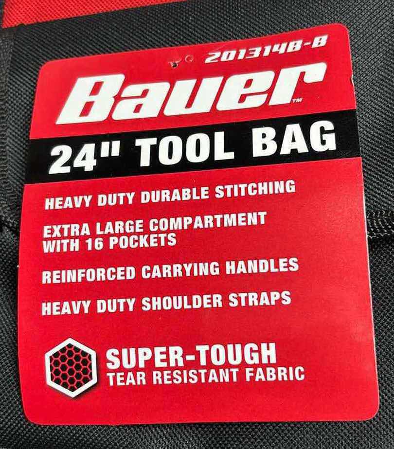 Photo 7 of NEW BAUER 24” TOOL BAG W 16 INTERIOR/EXTERIOR POCKETS
