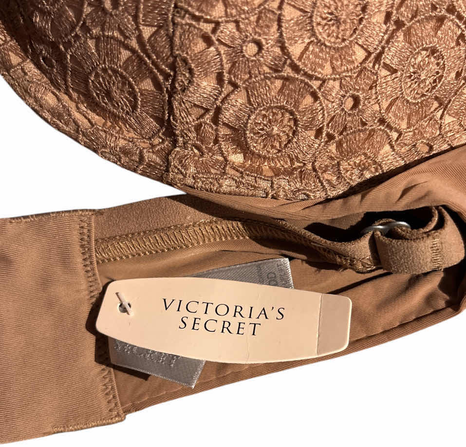 Photo 1 of NEW VICTORIA’S SECRET DEMI UPLIFT LACE PUSH-UP BRA (PRALINE, 34DD)