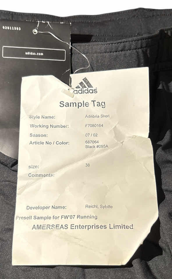 Photo 6 of NEW MENS ADIDAS CLIMALITE ADILIBRIA RUNNING SHORT W BACK POCKET (BLACK/GOLD, 38)