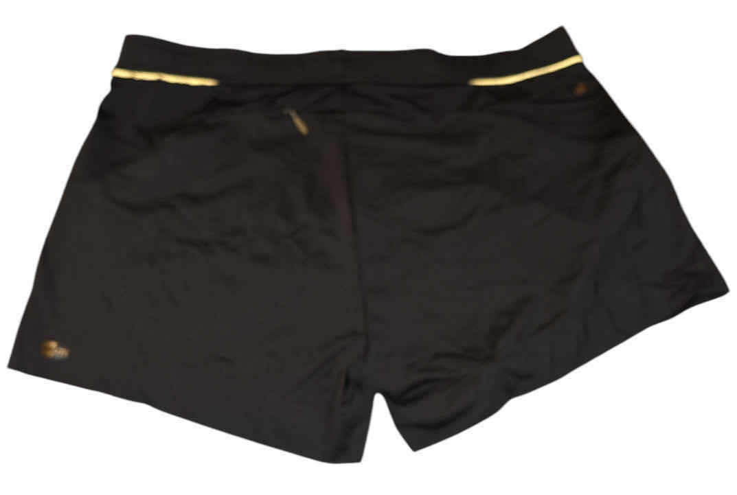 Photo 3 of NEW MENS ADIDAS CLIMALITE ADILIBRIA RUNNING SHORT W BACK POCKET (BLACK/GOLD, 38)