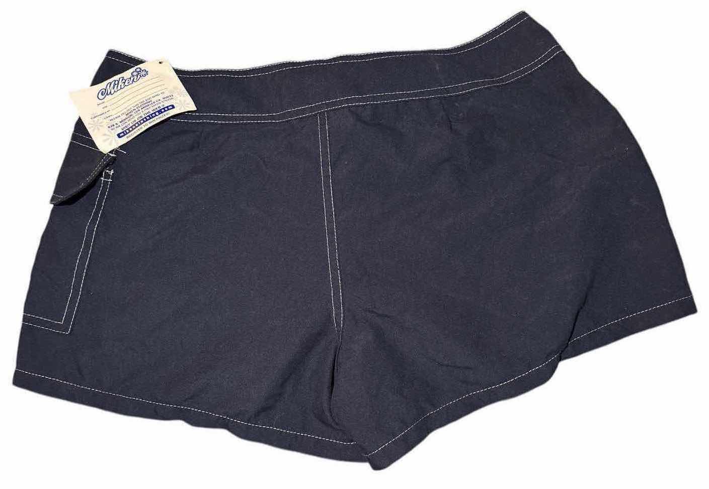 Photo 3 of NEW MIKEN WOMENS SOLID BOARDSHORT/COVER-UP (NAVY BLUE, MEDIUM)