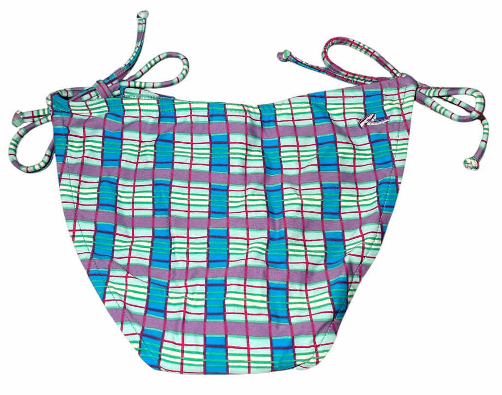 Photo 1 of NEW RYGY SWIMWEAR SIDE-TIE BIKINI BOTTOM (MIX CHECKS/MISTY, SMALL)