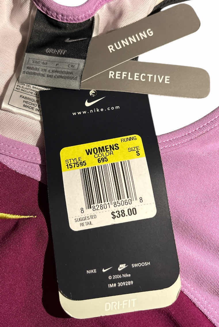 Photo 1 of NEW WOMENS NIKE DRI-FIT RUNNING SPORTS BRA (MULTICOLOR/ SMALL)