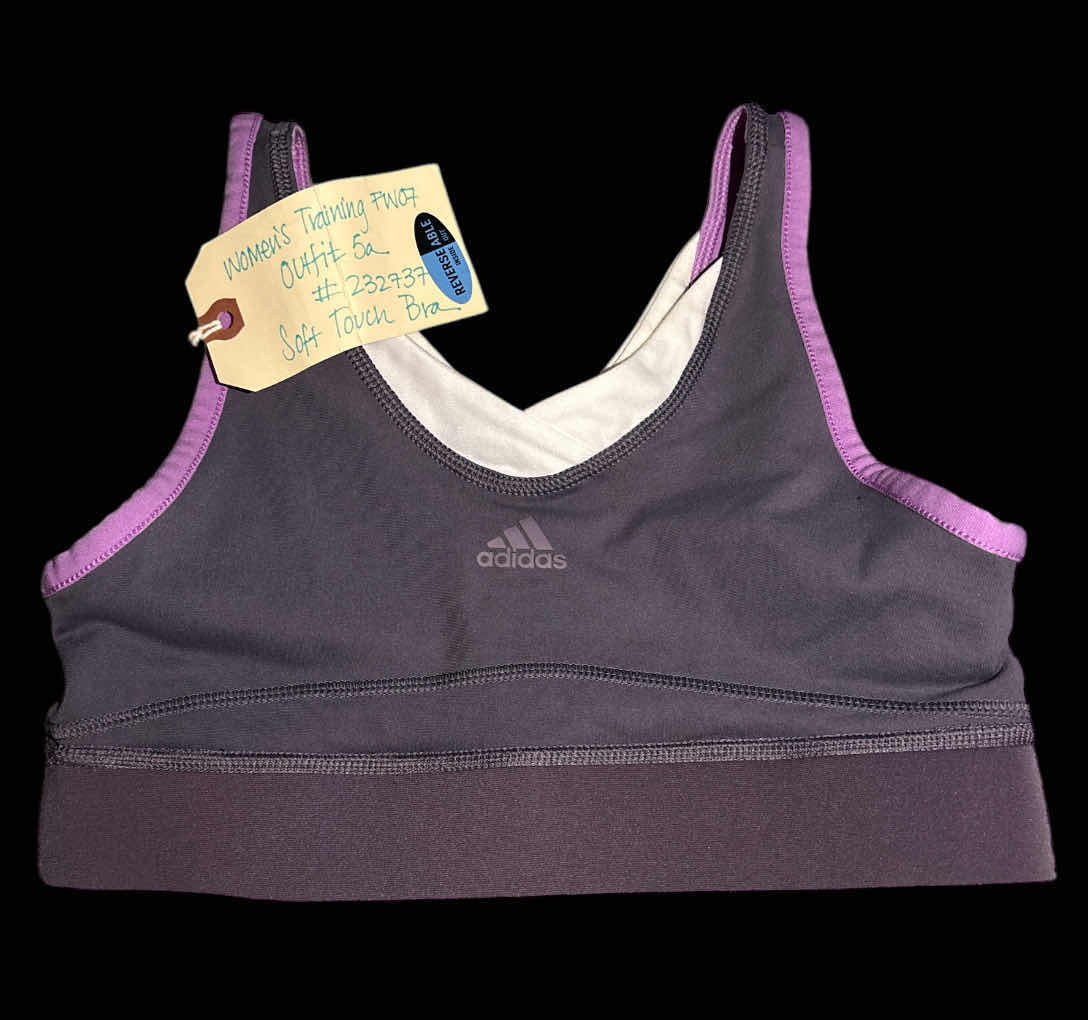 Photo 3 of NEW WOMENS ADIDAS CLIMALITE SOFT TOUCH SPORTS BRA, REVERSIBLE (MULTICOLOR, MEDIUM)