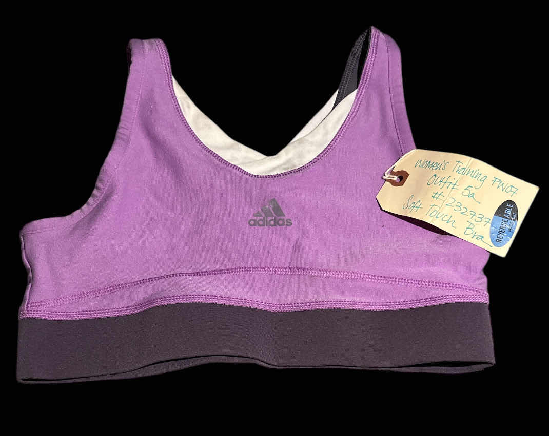 Photo 1 of NEW WOMENS ADIDAS CLIMALITE SOFT TOUCH SPORTS BRA, REVERSIBLE (MULTICOLOR, MEDIUM)
