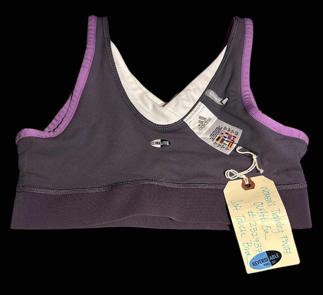 Photo 4 of NEW WOMENS ADIDAS CLIMALITE SOFT TOUCH SPORTS BRA, REVERSIBLE (MULTICOLOR, MEDIUM)