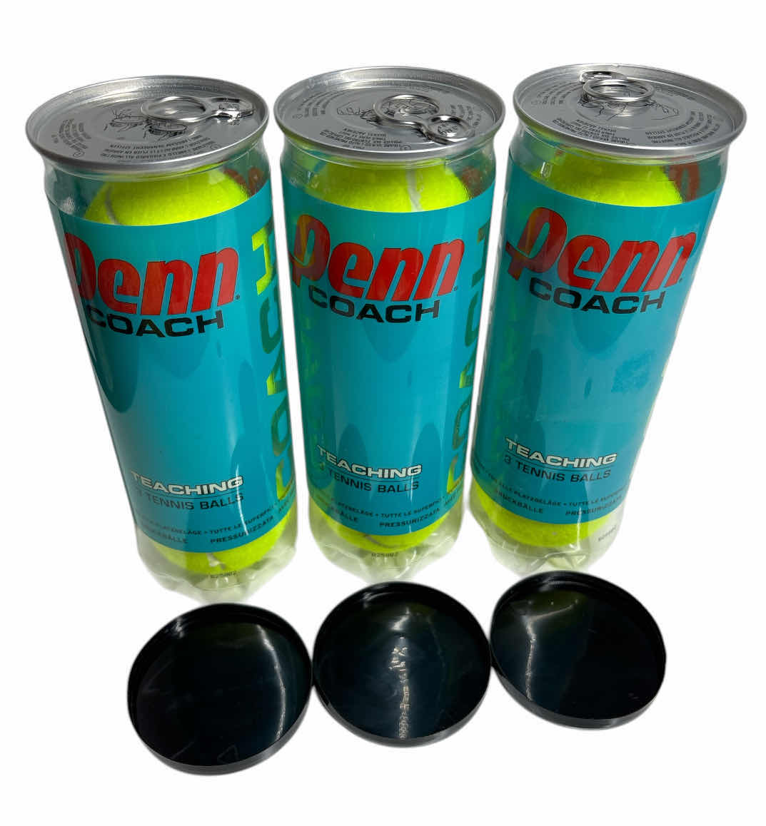 Photo 1 of NEW PENN COACH TEACHING TENNIS BALLS (3 CANS/9 BALLS) & NEW WILSON CHAMPIONSHIP EXTRA DUTY TENNIS BALLS (1 CAN/3 BALLS)