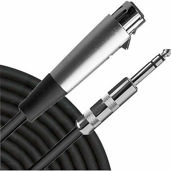 Photo 1 of LIVEWIRE SHIELDED AUDIO INTERCONNECT CABLE 1/4” TRS MALE TO XLR FEMALE, 15 FT BLACK
