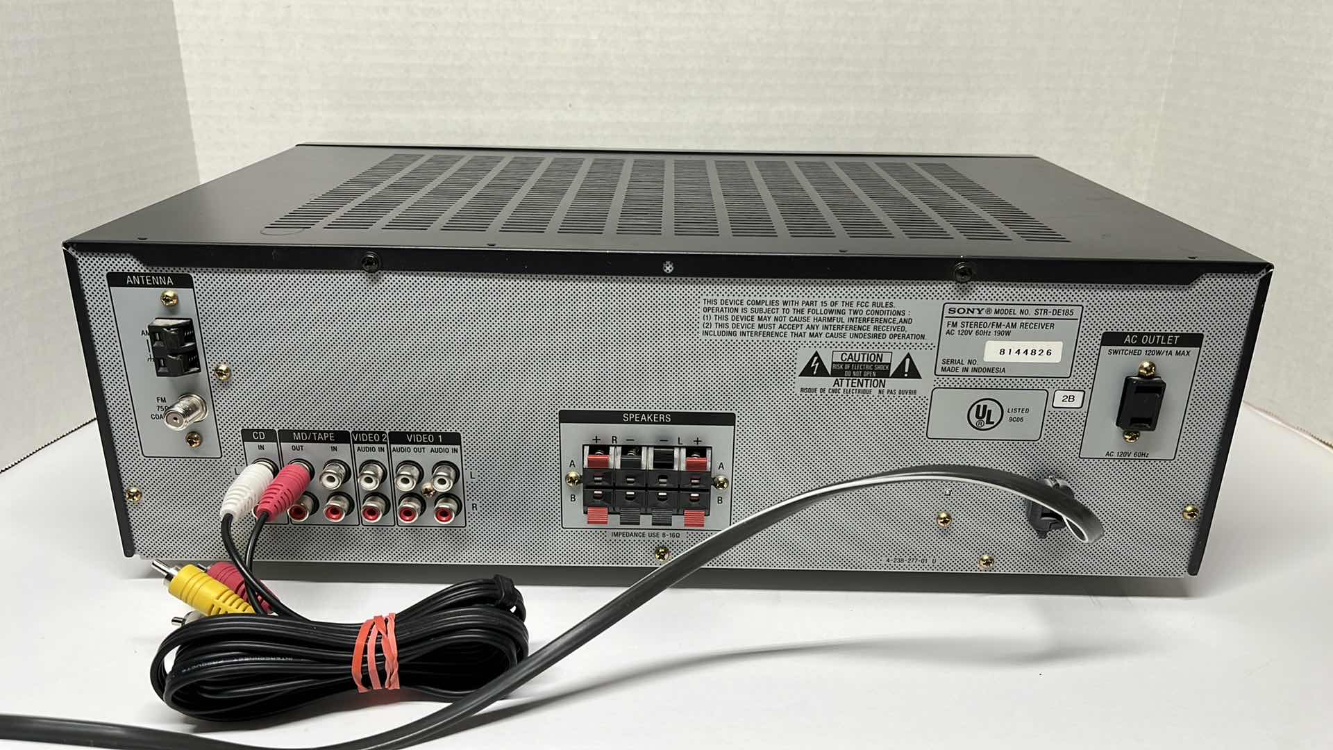 Photo 4 of SONY STEREO RECEIVER MODEL STR-DE185