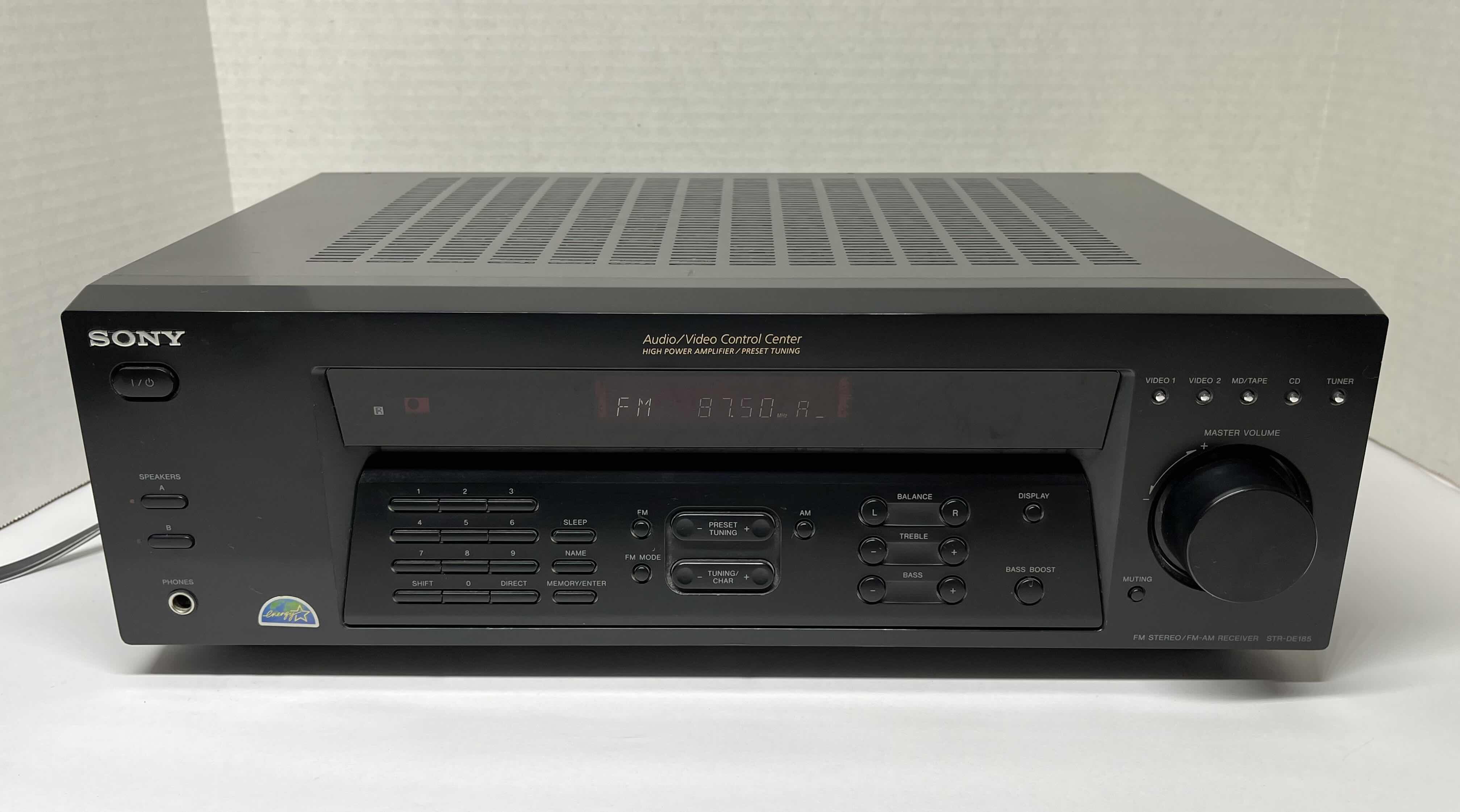 Photo 1 of SONY STEREO RECEIVER MODEL STR-DE185
