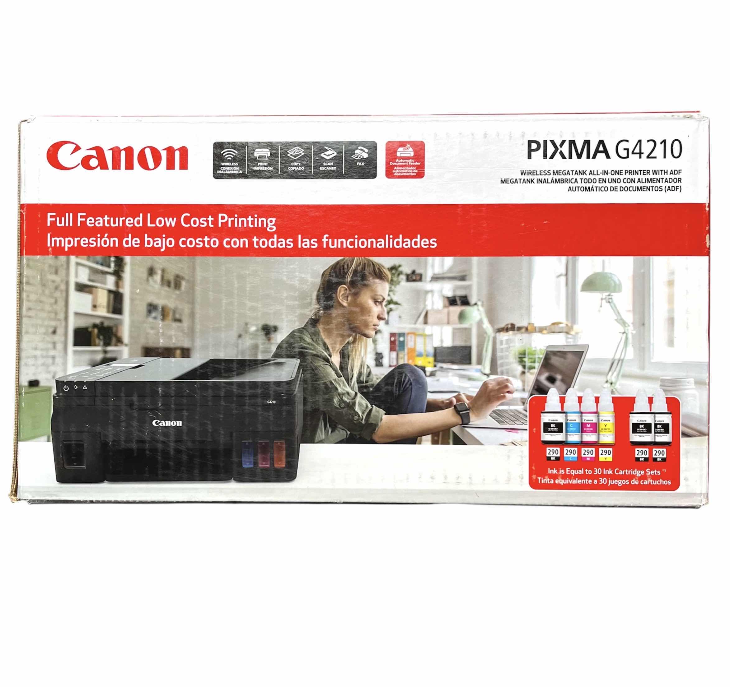 Photo 4 of CANON PIXMA MEGATANK ALL IN ONE WIRELESS INKJET PRINTER MODEL G4210