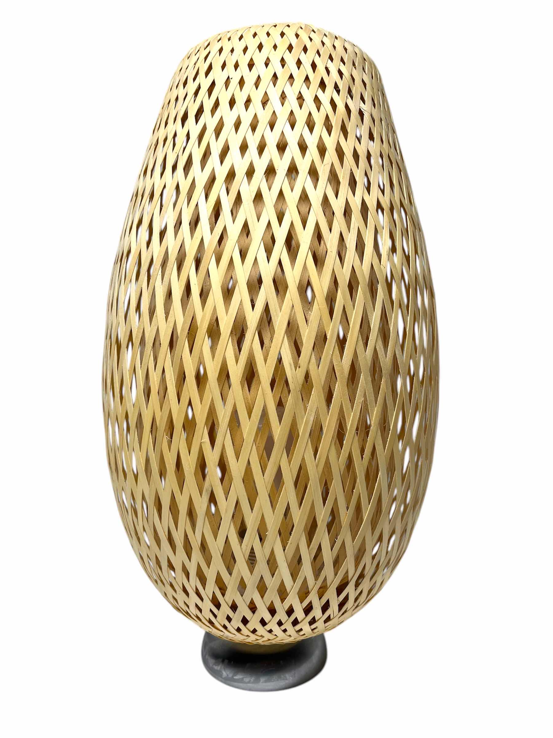 Photo 1 of IKEA BOJA BAMBOO RATTAN TABLE LAMP MODEL BO803