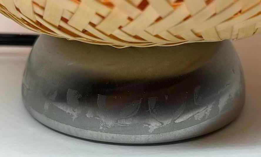 Photo 1 of IKEA BOJA BAMBOO RATTAN TABLE LAMP MODEL BO803