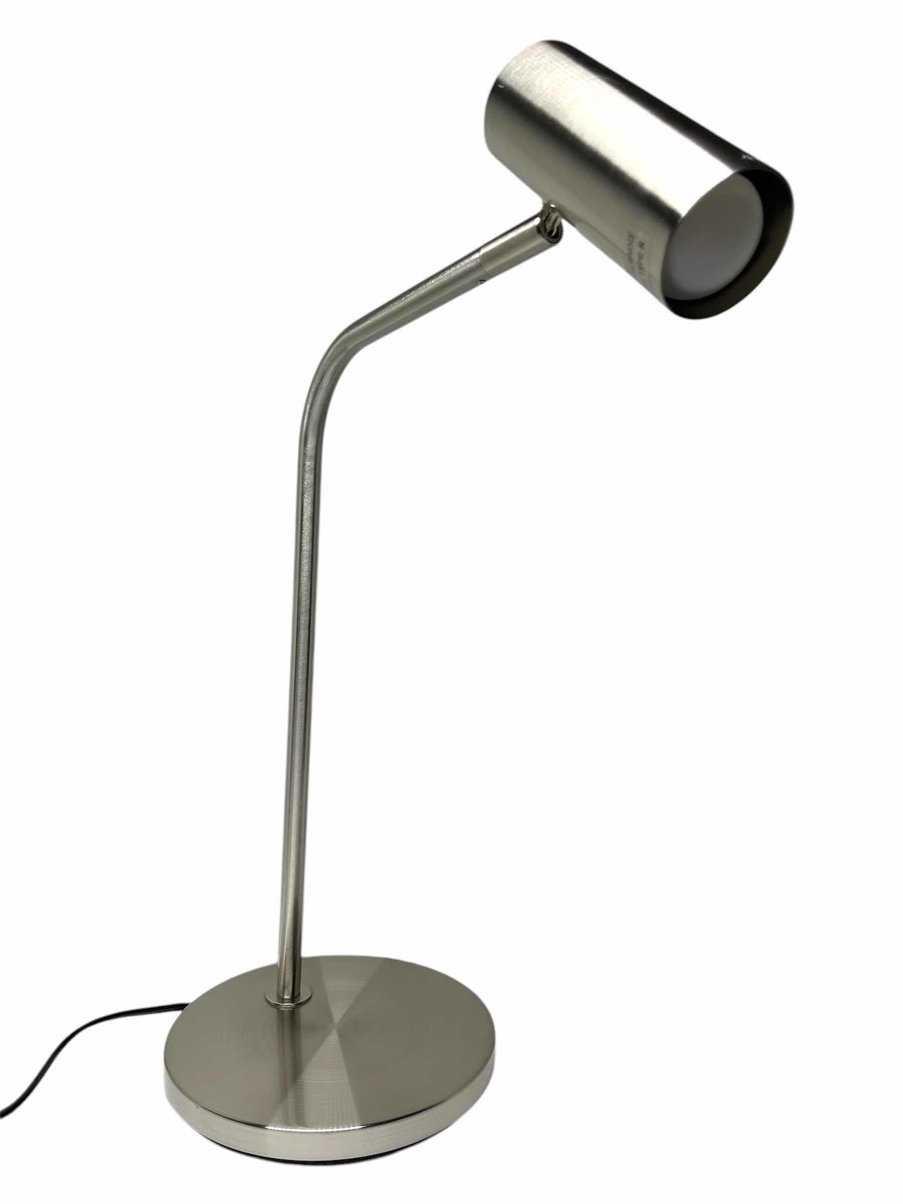 Photo 1 of IKEA 21” VIRRMO STAINLESS STEEL TABLE LAMP MODEL A1903