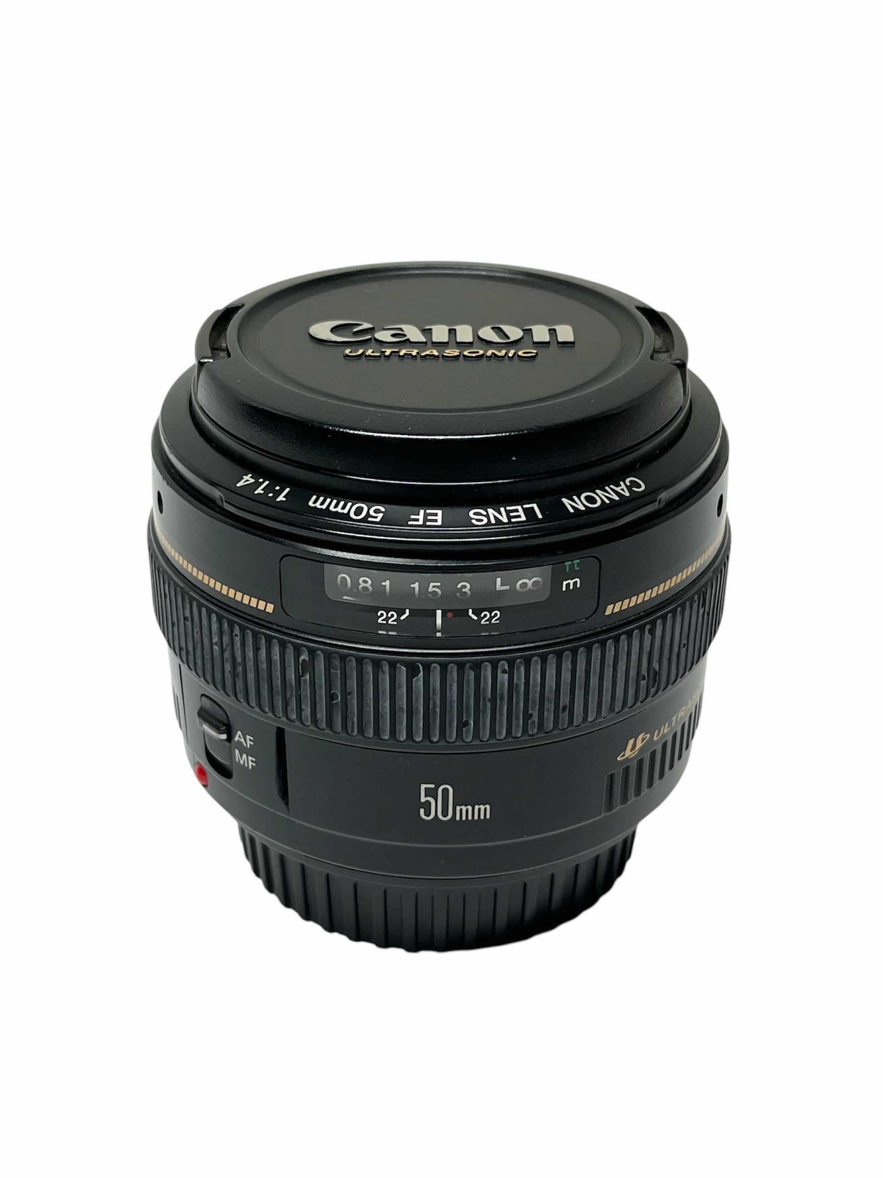 Photo 1 of CANON ULTRASONIC EF 50MM F/1.4 USM CAMERA LENS