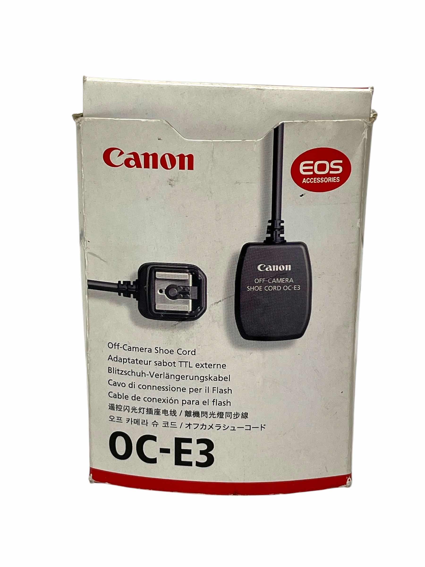 Photo 2 of CANON CAMERA SHOE CORD MODEL OC-E3