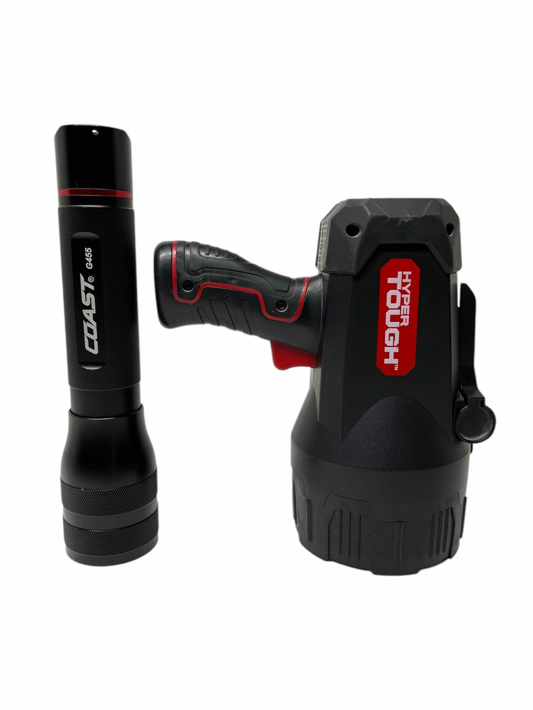 Photo 1 of COAST LED FLASHLIGHT MODEL G455 & HYPER TOUGH MULTI-USE SPOTLIGHT MODEL FT-FWL100
