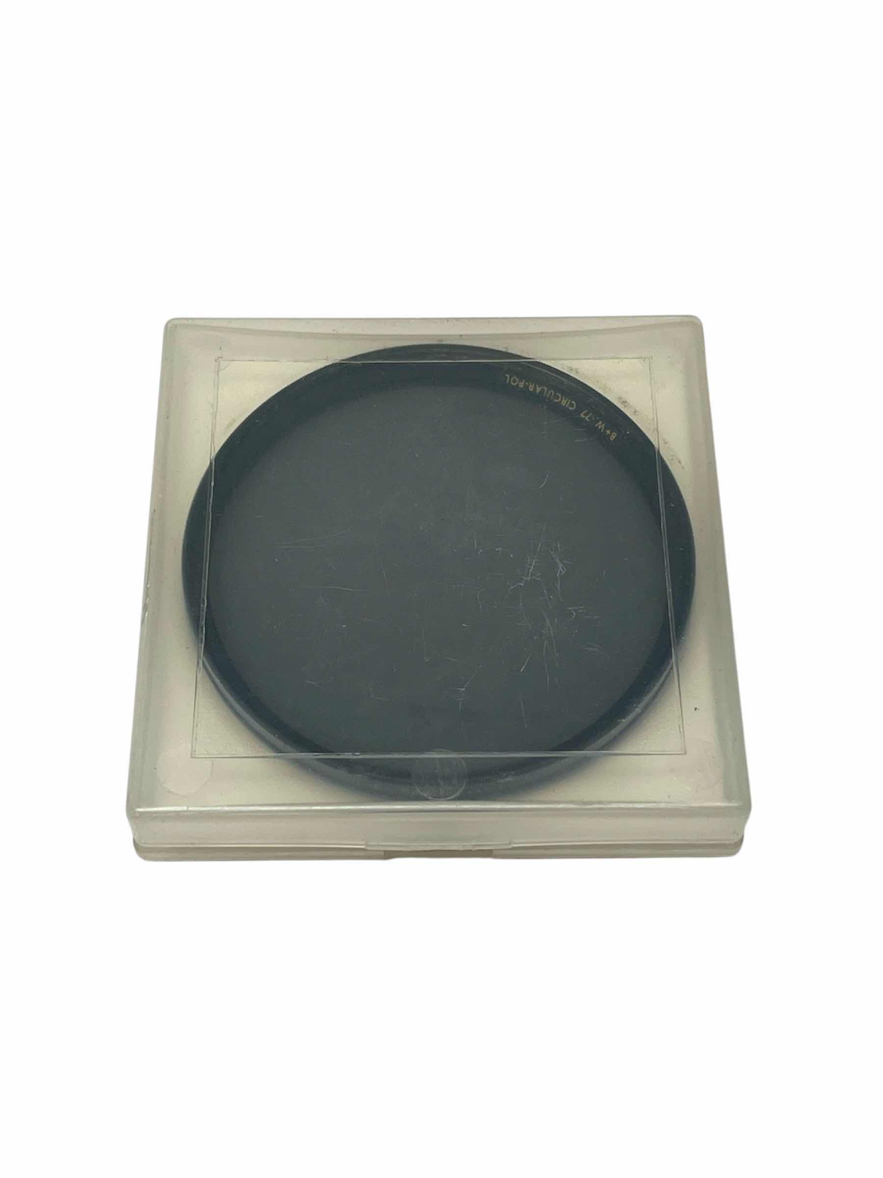 Photo 1 of B+W 77MM F-PRO POLARIZED GLASS CAMERA FILTER W CASE