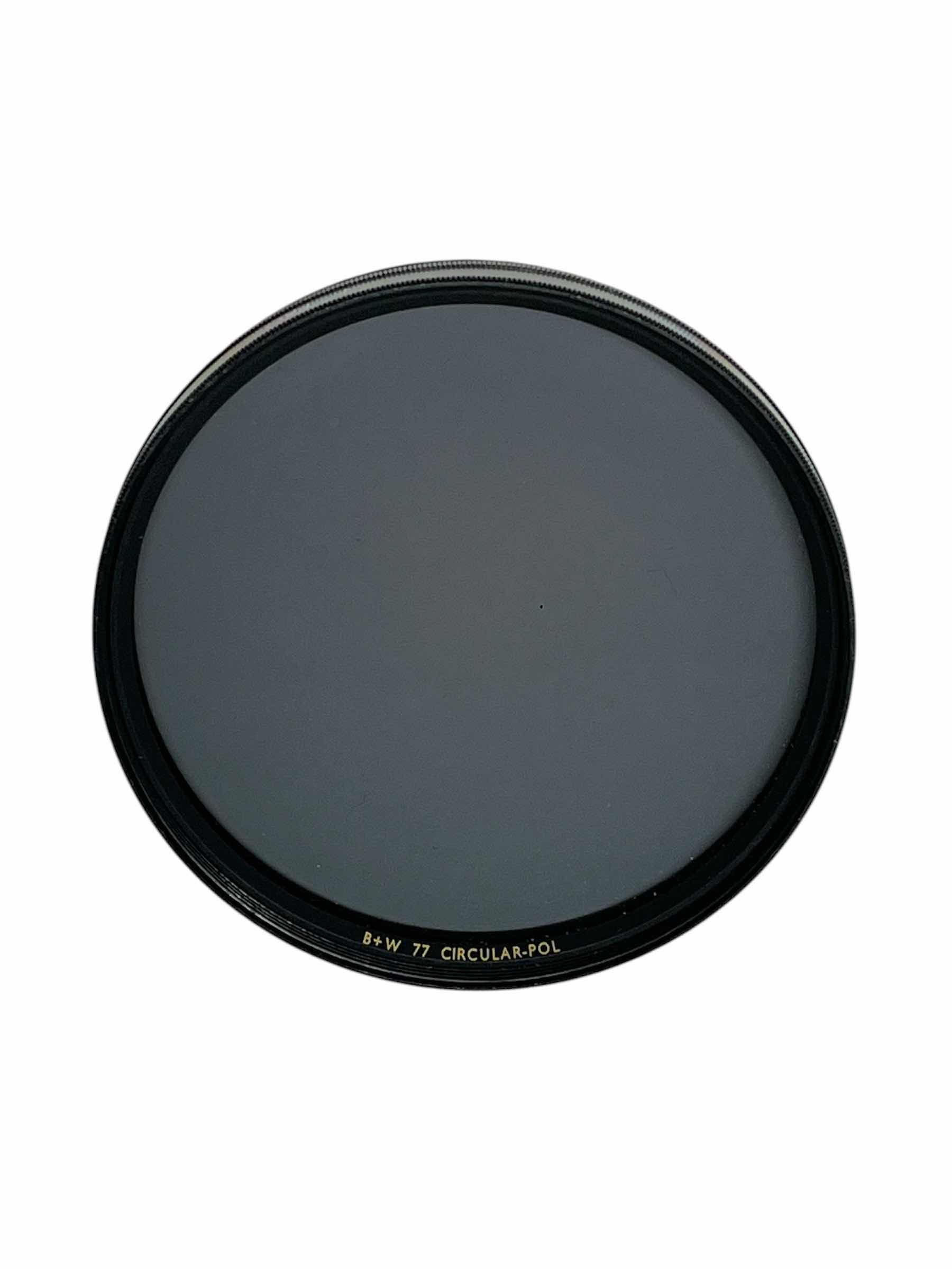 Photo 1 of B+W 77MM F-PRO POLARIZED GLASS CAMERA FILTER W CASE