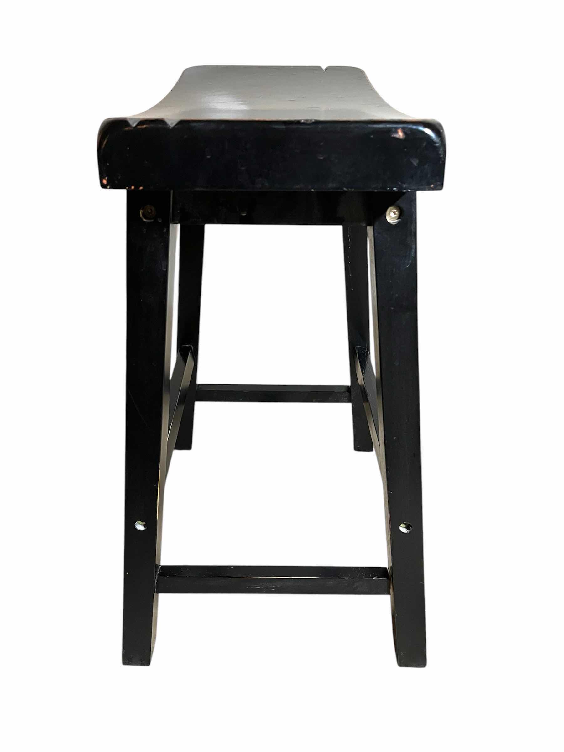 Photo 1 of BLACK FINISH WOOD STOOL 17” X 14” H
29” H23.5”