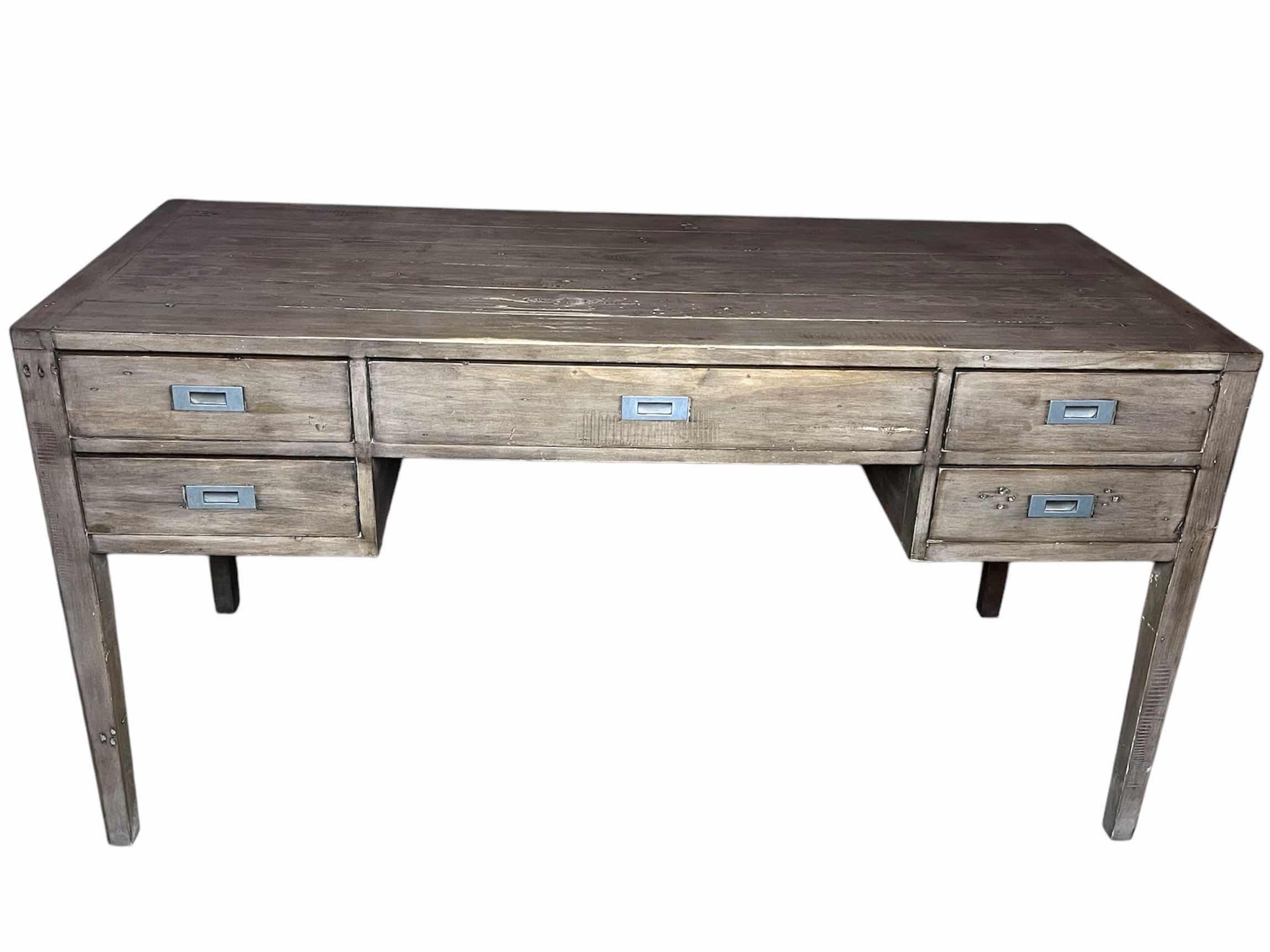 Photo 2 of HD BUTTERCUP POST & RAIL SUNDRIED ASH DESK 59” X 26” H30.5”